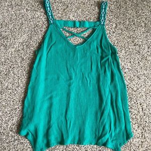 Stitch fix tank with embroidery